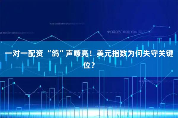 一对一配资 “鸽”声嘹亮!美元指数为何失守关键位?